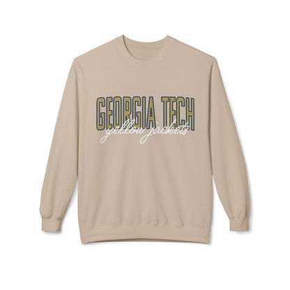 Vintage College Sweatshirt | Georgia Tech Yellow Jackets