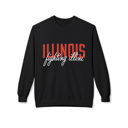 Vintage College Sweatshirt | Illinois Fighting Illini