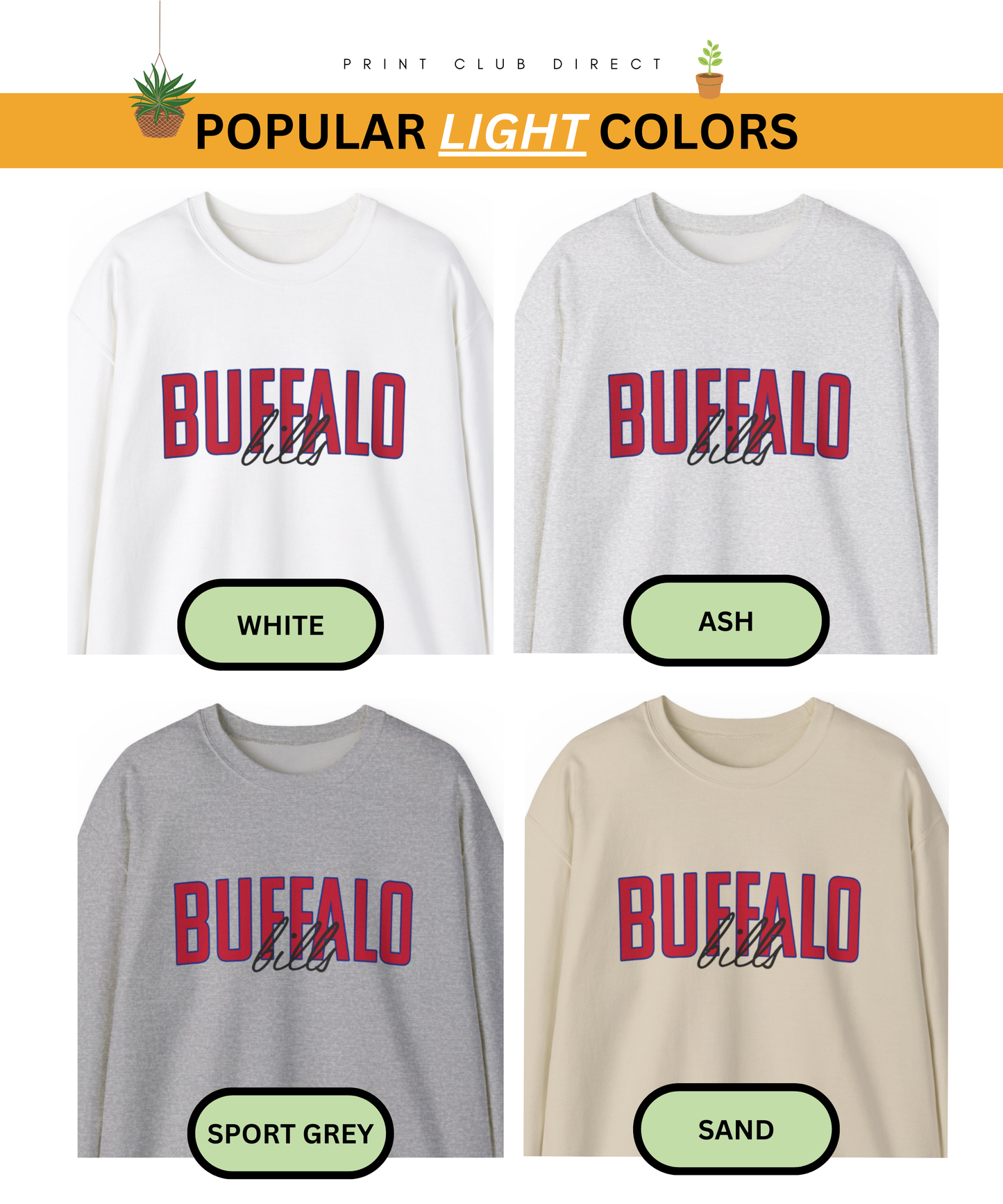 Vintage Football Sweatshirt | Buffalo Bills