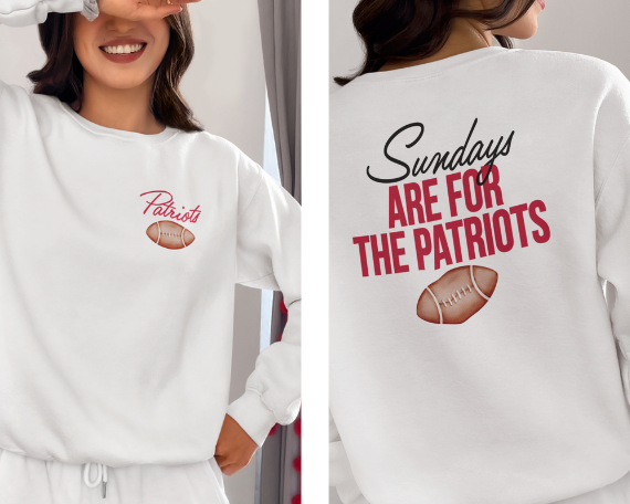 Vintage Football Sweatshirt | New England Patriots