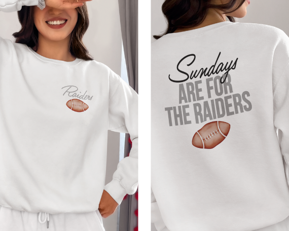 Vintage Football Sweatshirt | Las Vegas Raiders