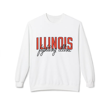 Vintage College Sweatshirt | Illinois Fighting Illini