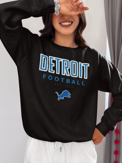 Vintage Football Sweatshirt | Detroit Lions