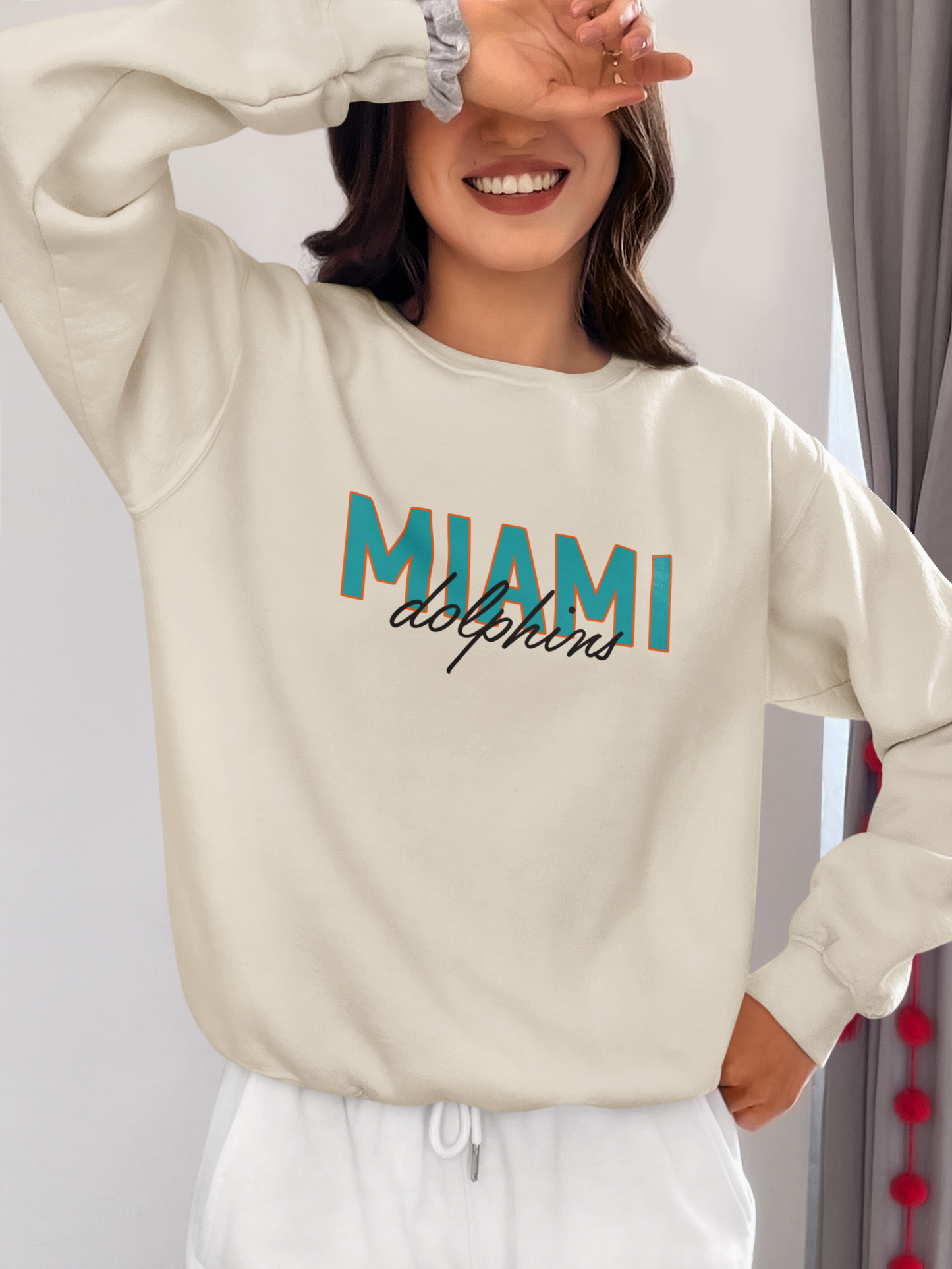 Vintage Football Sweatshirt | Miami Dolphins