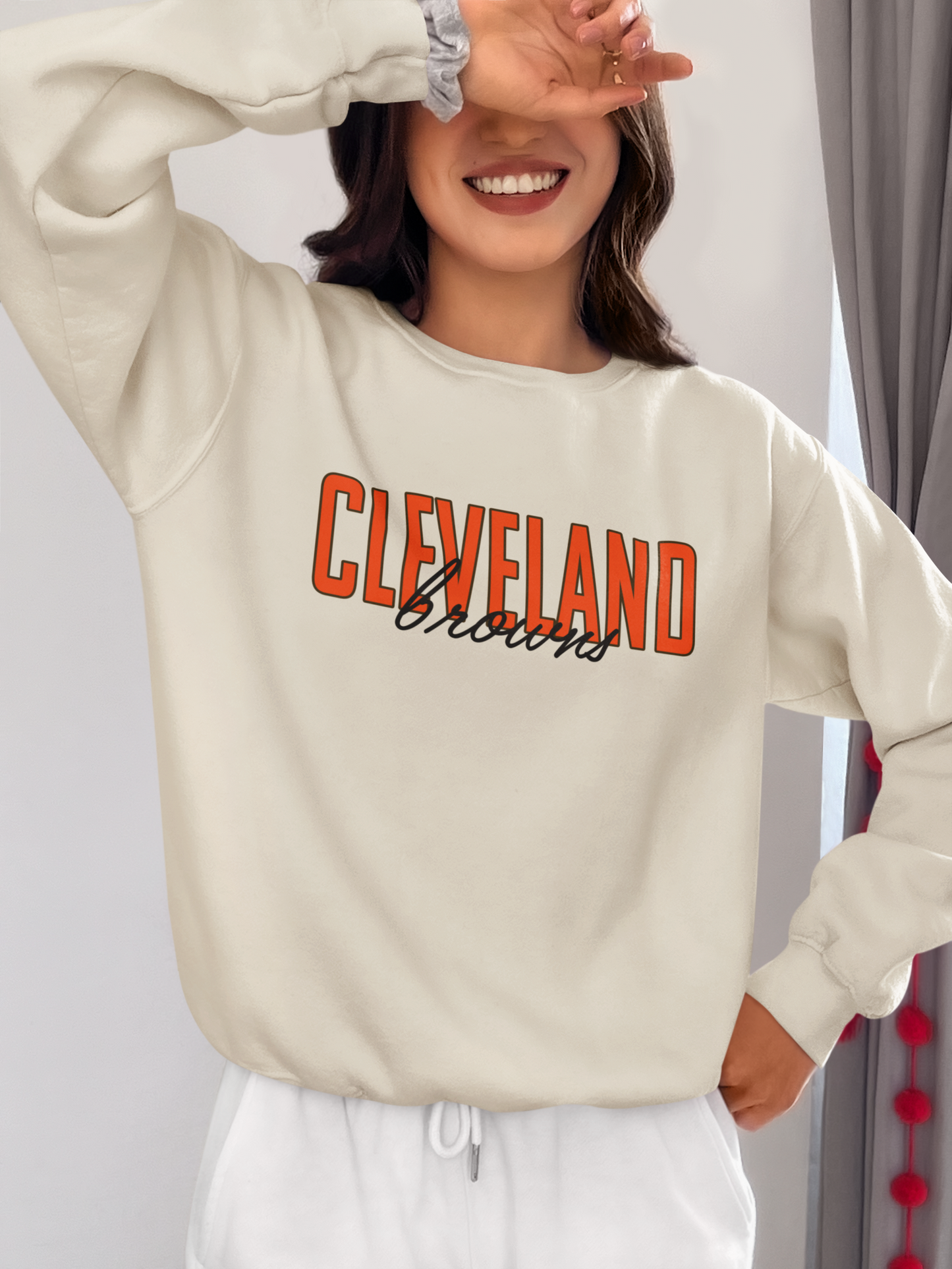 Vintage Football Sweatshirt | Cleveland Browns