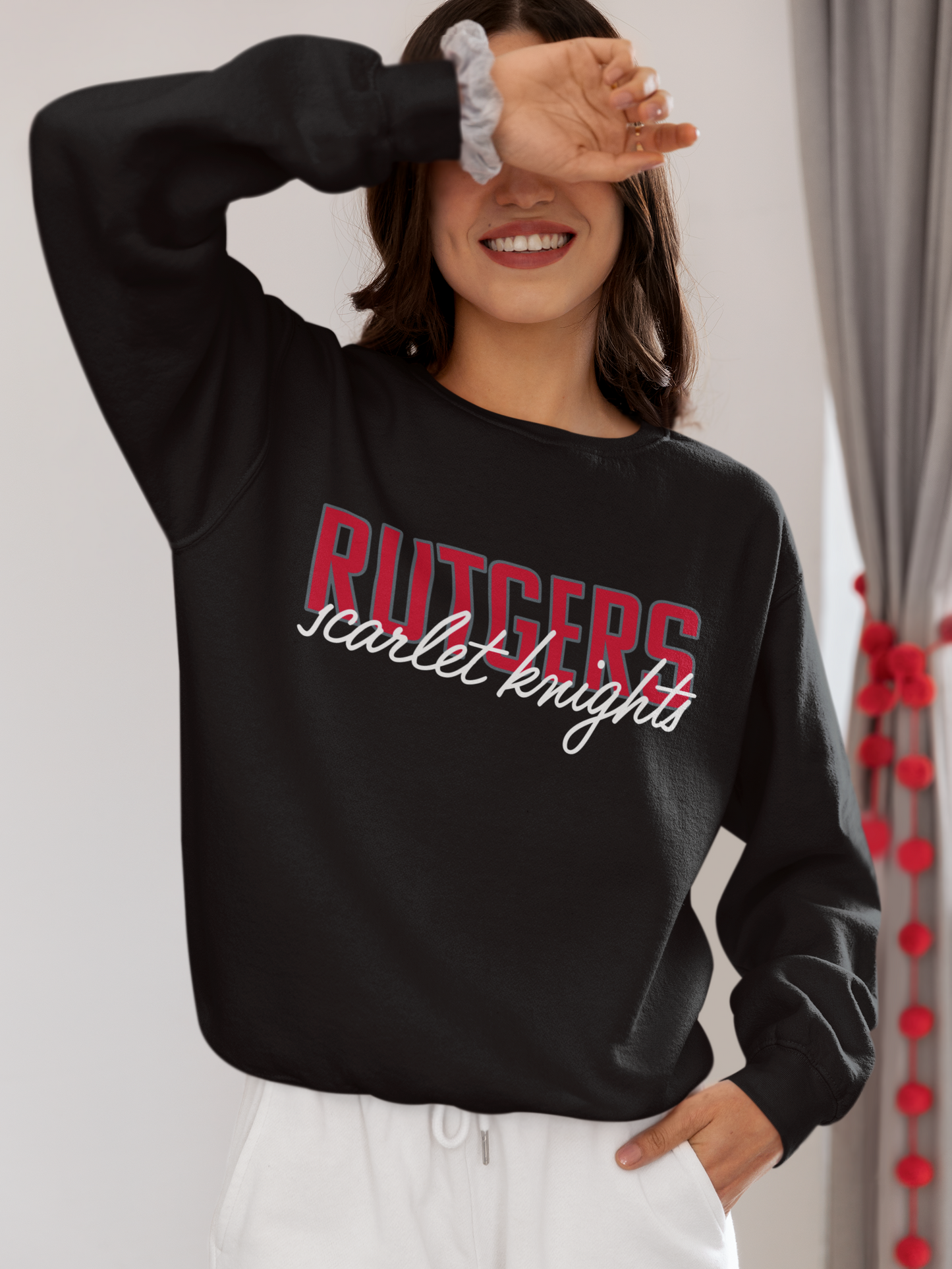 Vintage College Sweatshirt | Rutgers Scarlet Knights