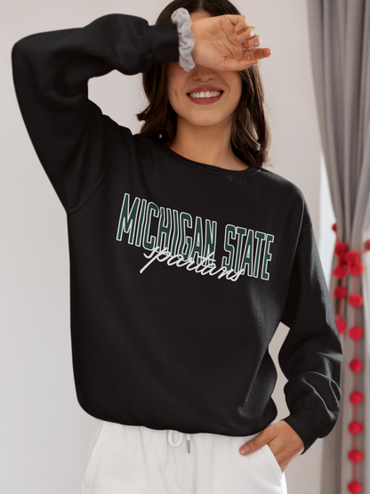 Vintage College Sweatshirt | Michigan State Spartans