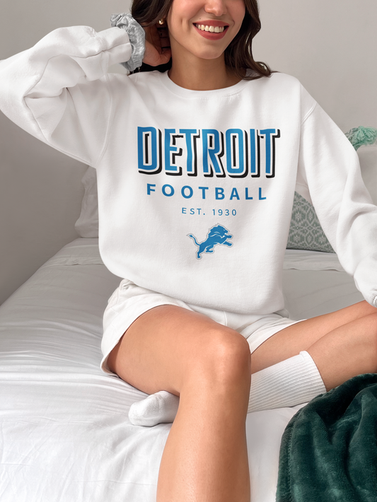 Vintage Football Sweatshirt | Detroit Lions