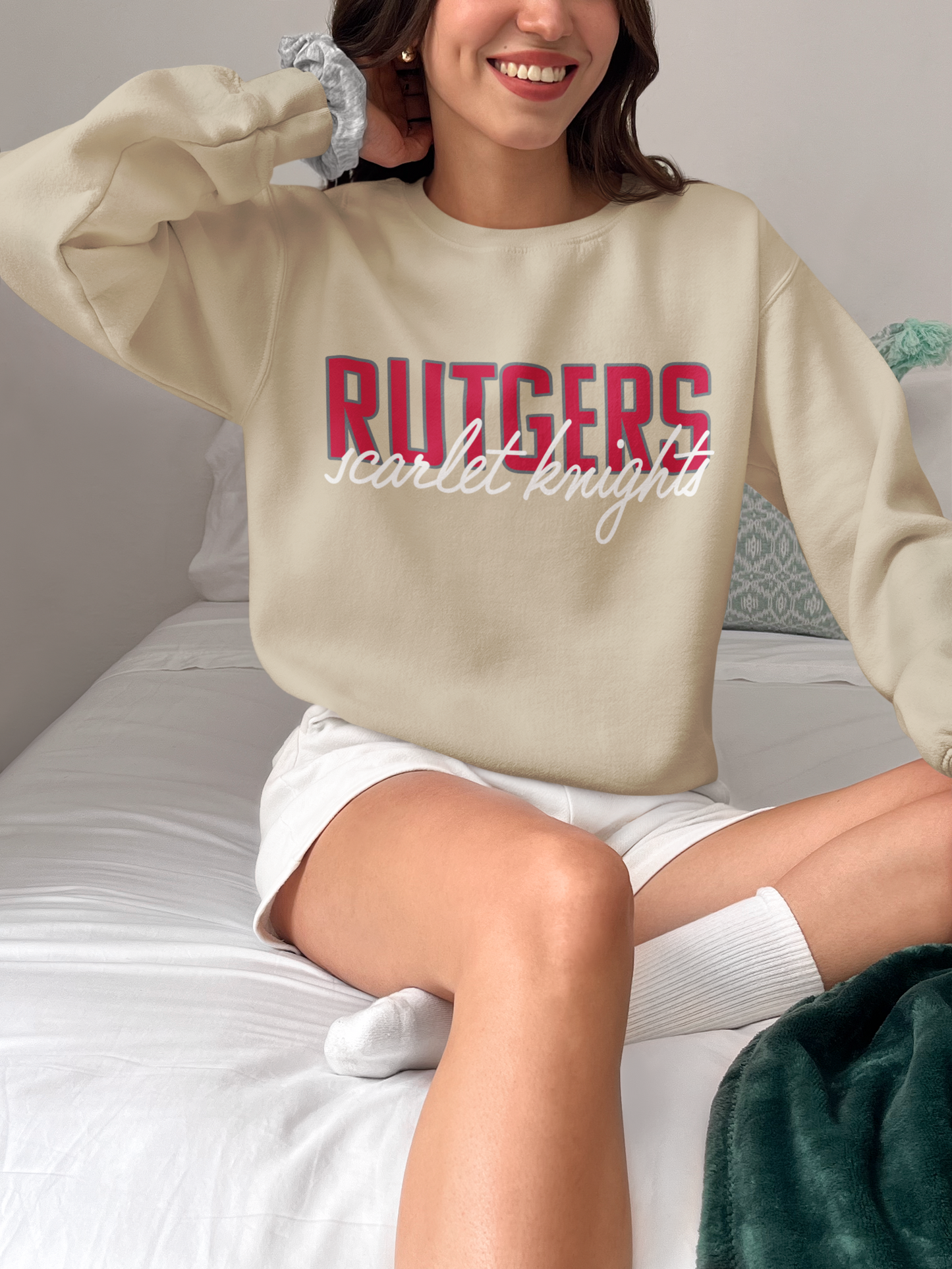 Vintage College Sweatshirt | Rutgers Scarlet Knights