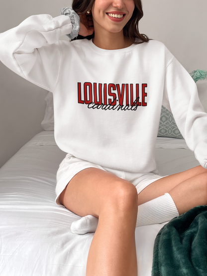 Vintage College Sweatshirt | Louisville Cardinals