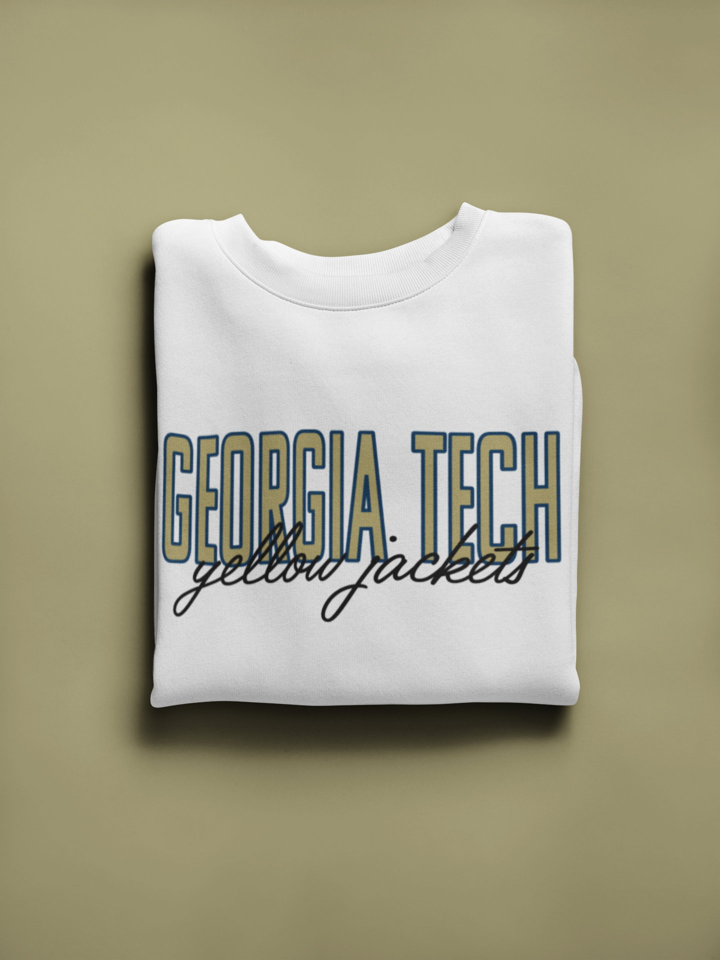 Vintage College Sweatshirt | Georgia Tech Yellow Jackets