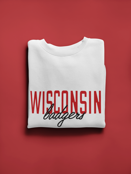 Vintage College Sweatshirt | Wisconsin Badgers