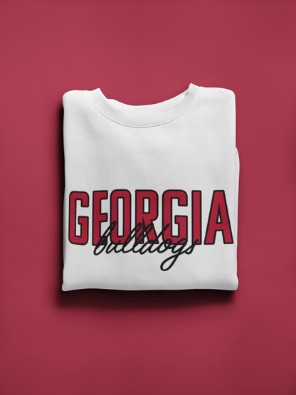 Vintage College Sweatshirt | Georgia Bulldogs