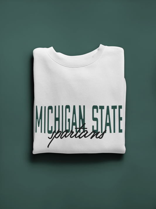 Vintage College Sweatshirt | Michigan State Spartans