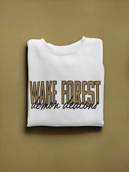 Vintage College Sweatshirt | Wake Forest Demon Deacons