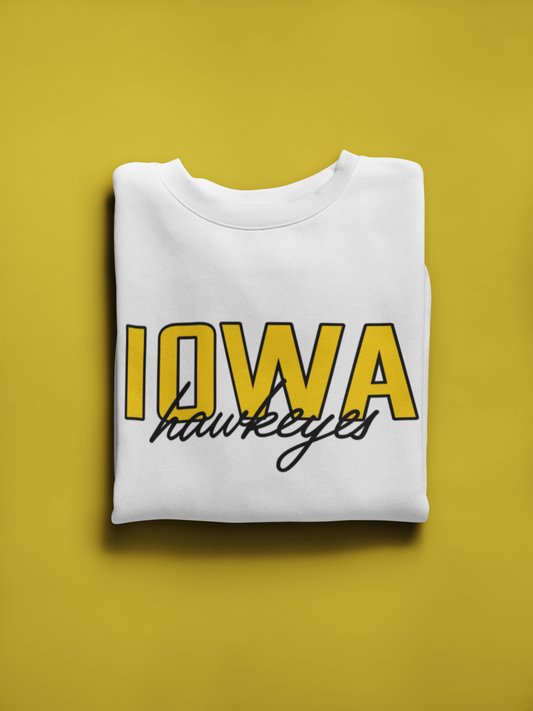 Vintage College Sweatshirt | Iowa Hawkeyes