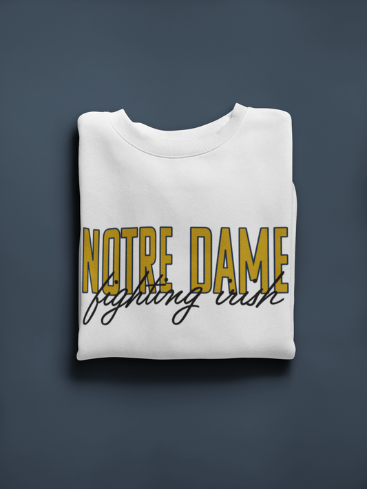 Vintage College Sweatshirt | Notre Dame Fighting Irish