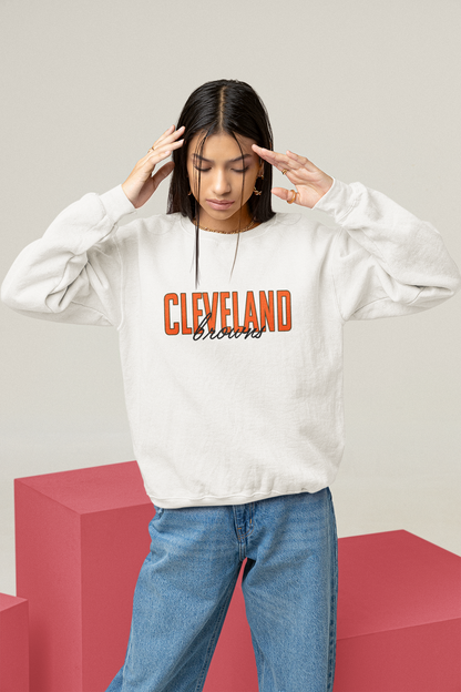 Vintage Football Sweatshirt | Cleveland Browns